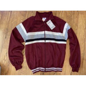 NWT 80s Block Sportswear Sprint For The Tall Men Colorblock Full Zip Jacket LT